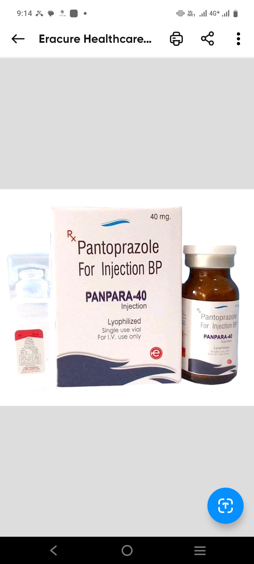 PANTOPAR 40 MG INJ