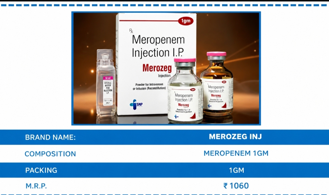 MEROZEG 1gm inj