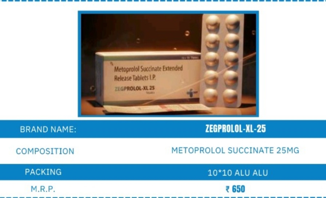 ZEGPOROLOL XL  25 MG TAB